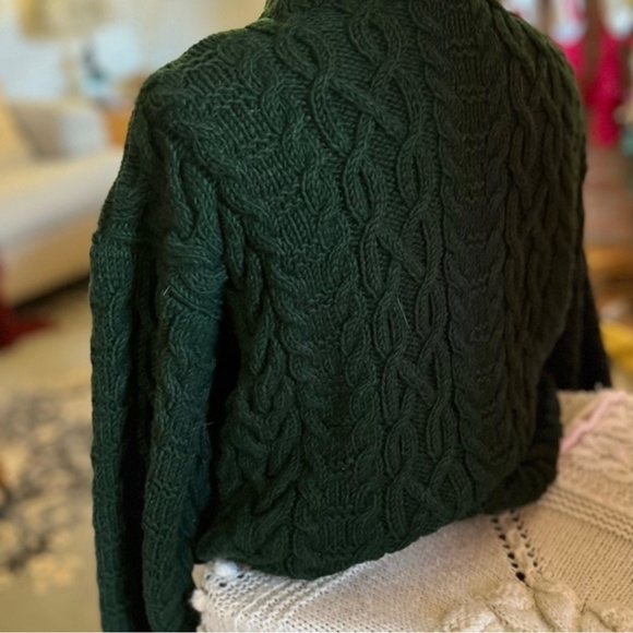 Vintage green Ralph Lauren zip up sweater - Picture 3 of 9